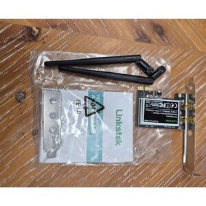 LinksTek PCI-E Wireless N600 Network Adapter With Dual Band Wifi Antennas For De